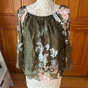 La Marais Paris Floral Off Shoulder Blouse